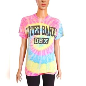 Outer Banks 100% Cotton Neon Tie Dye T Shirt